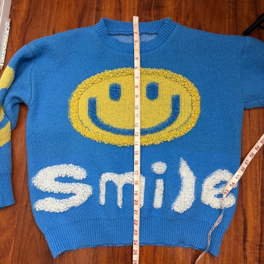 Smile Vintage Sweater 90s - Picture 6 of 7